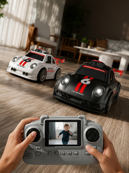 Voiture de drift RC, détail de la caméra