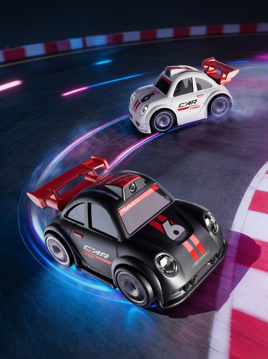 Voiture de drift RC, vue de face trois quarts