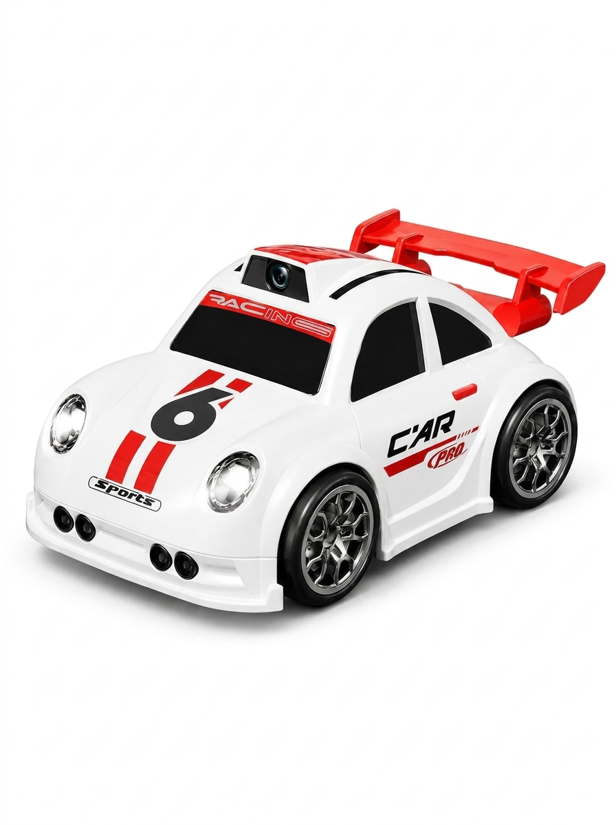 Voiture de drift RC blanche, avec caméra HD intégrée