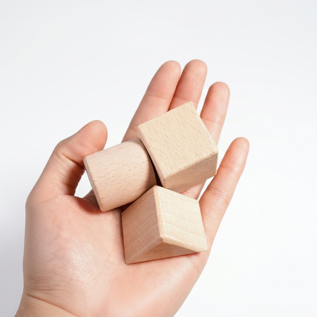 Blocs de construction en bois, gros plan sur les formes et pièces