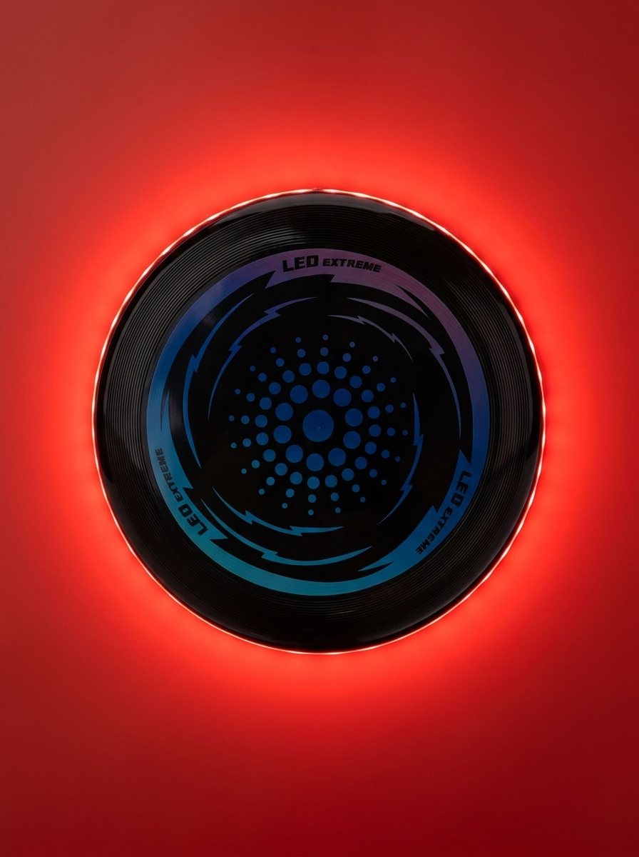 Frisbee LED Nightfly rouge, brillant dans le noir