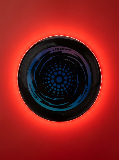 Frisbee LED Nightfly rouge, brillant dans le noir