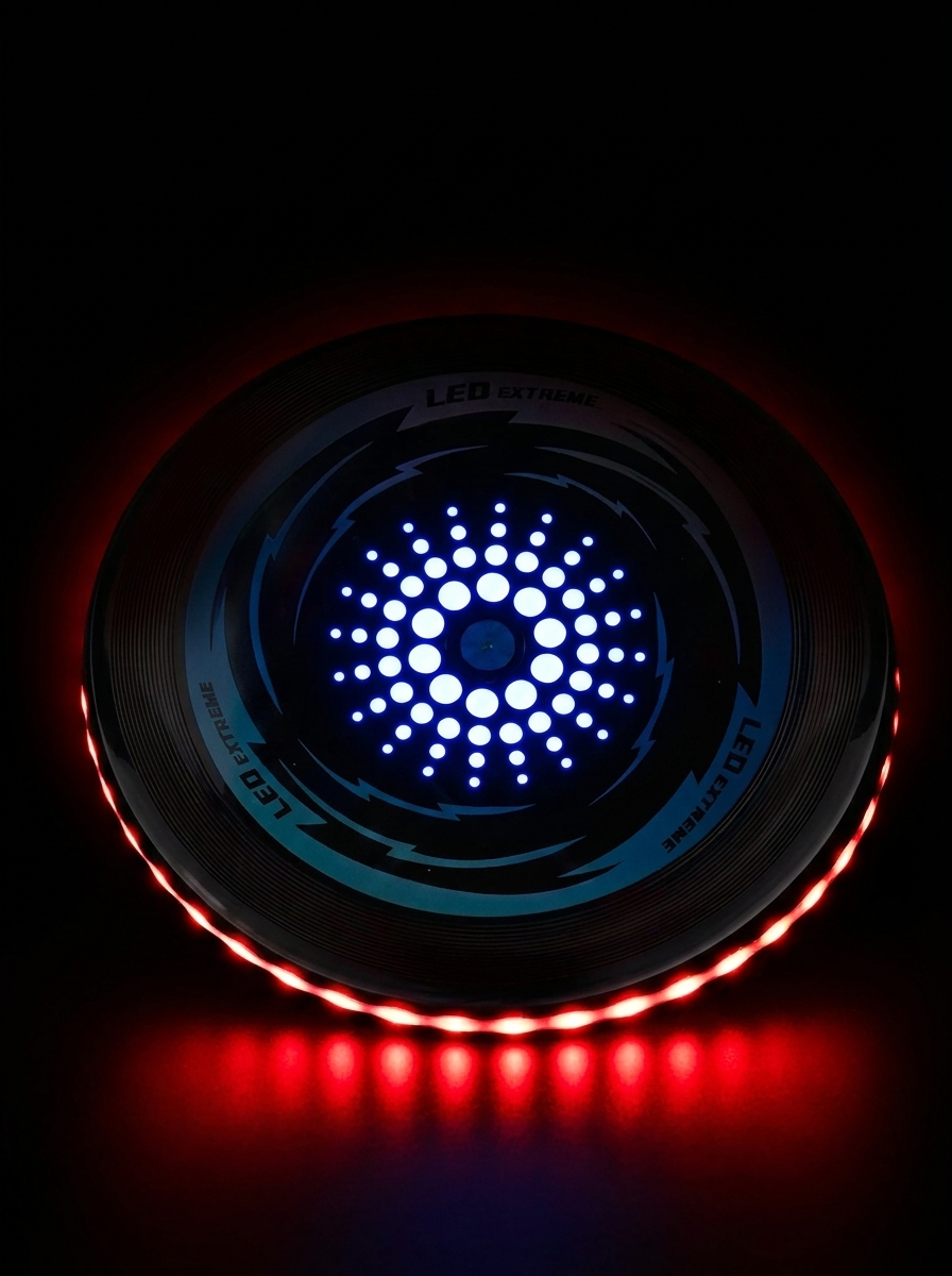 Frisbee LED Nightfly, détail du bord lumineux