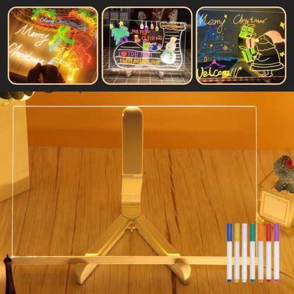 Ensemble du tableau à dessin MagicSketch avec ses 7 marqueurs colorés