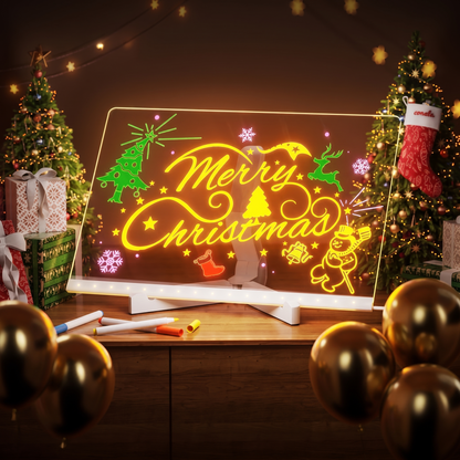 Tableau à dessin lumineux MagicSketch installé sur son support ajustable
