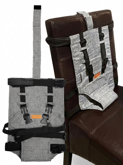 Réhausseur de chaise de voyage compact plié à plat pour le rangement