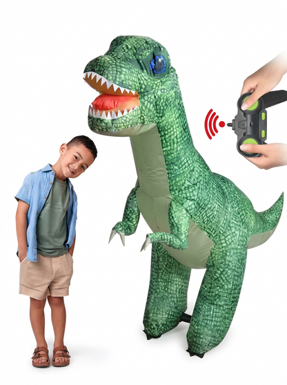Petit dinosaure gonflable radiocommandé avec télécommande