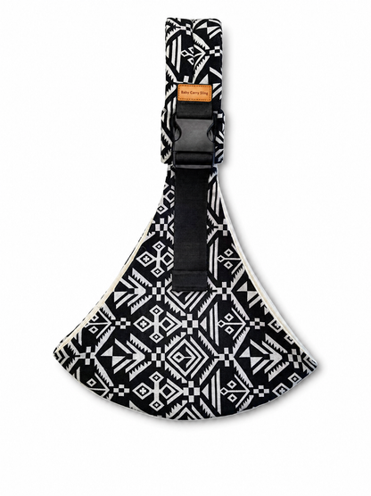 Écharpe de portage - coloris Noir Tribal