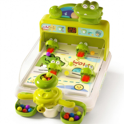 Flipper crocodile d'arcade pour enfants, vue principale