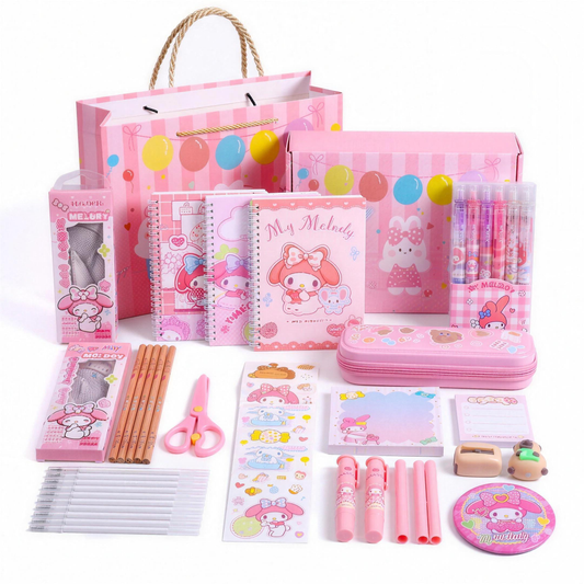Coffret fournitures scolaires avec valise, vue principale