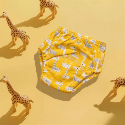 Culotte d'apprentissage réutilisable, motif Girafes