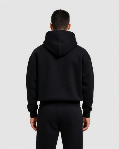 Ensemble survêtement homme, détail des finitions côtelées
