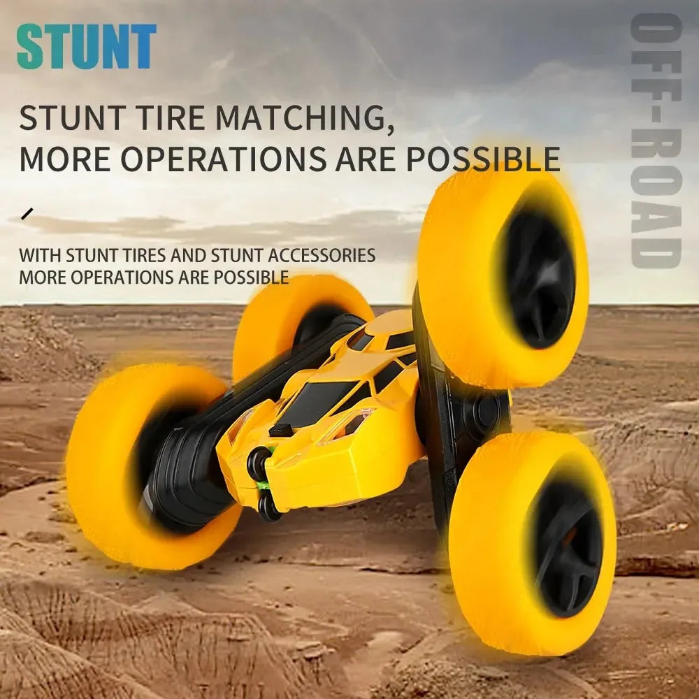 Voiture RC acrobatique avec sa télécommande, coloris vert