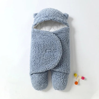 Gigoteuse bébé peluche à capuche, vue d'ensemble