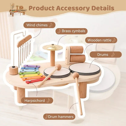 Vue d'ensemble des accessoires musicaux inclus
