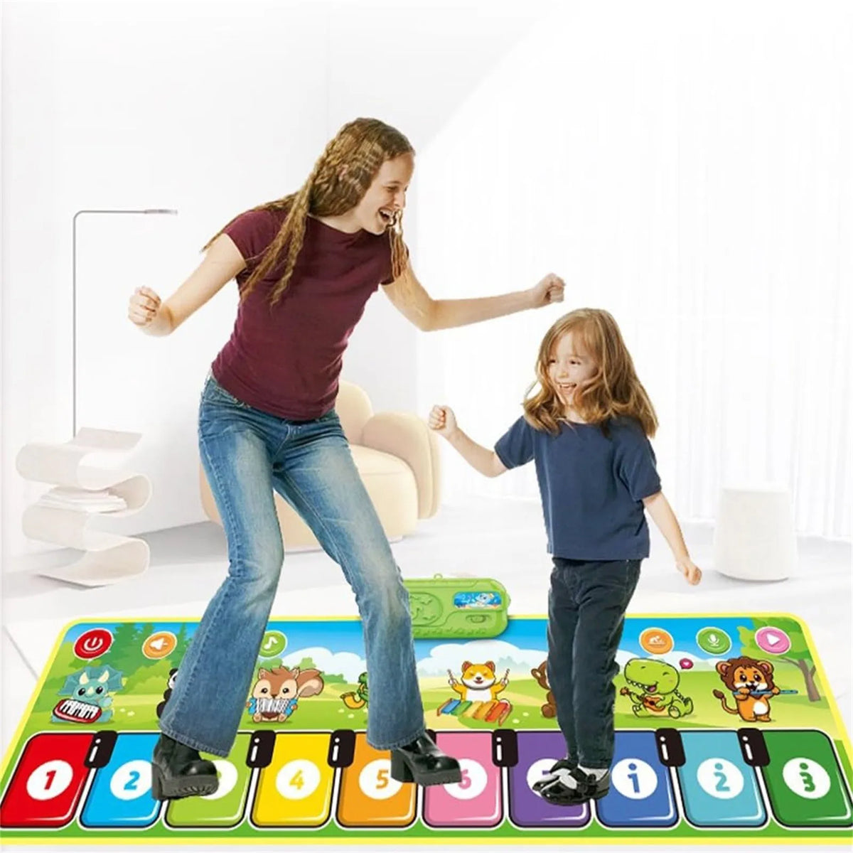 Tapis piano musical en situation d'utilisation