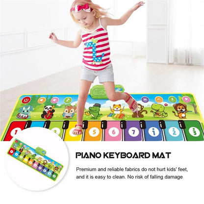 Tapis piano musical, design coloré