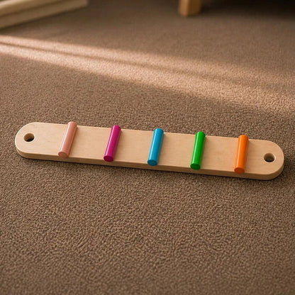Gros plan sur les pierres à gué Montessori