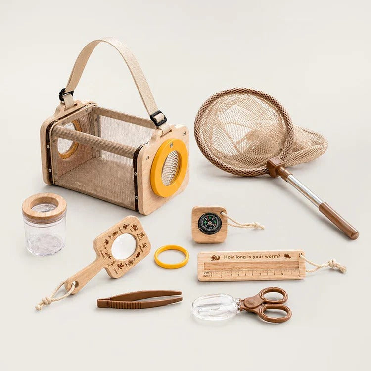 Kit explorateur nature Montessori, set complet d'outils