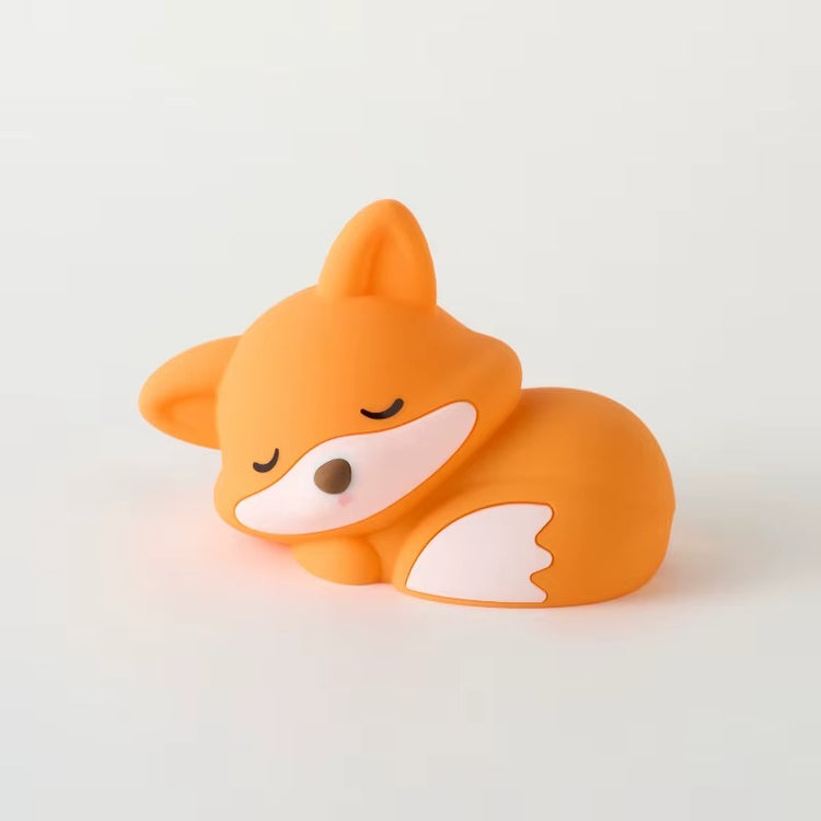 Veilleuse renard en silicone, vue éteinte