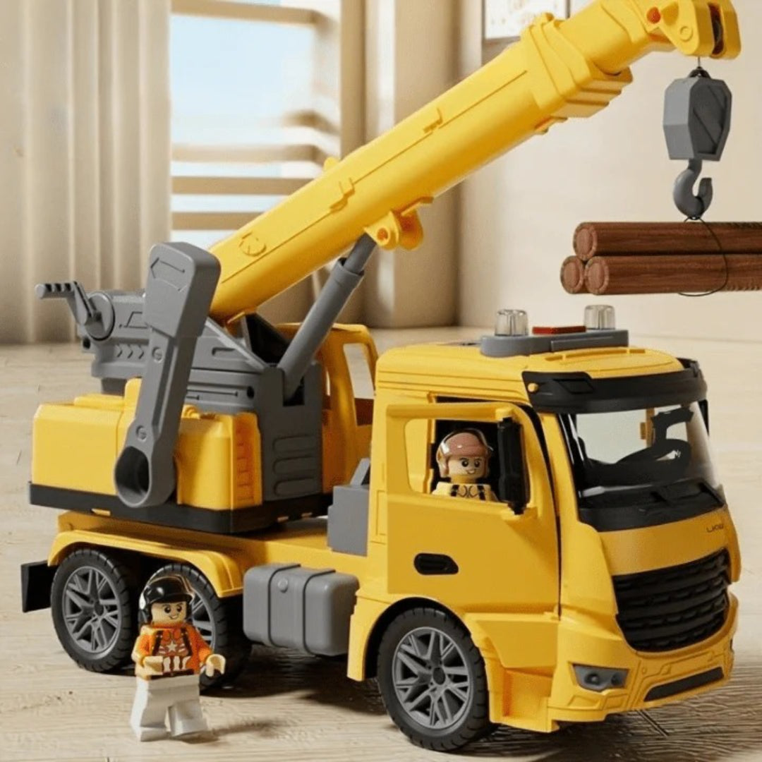Aperçu des fonctionnalités de la grue de chantier jouet