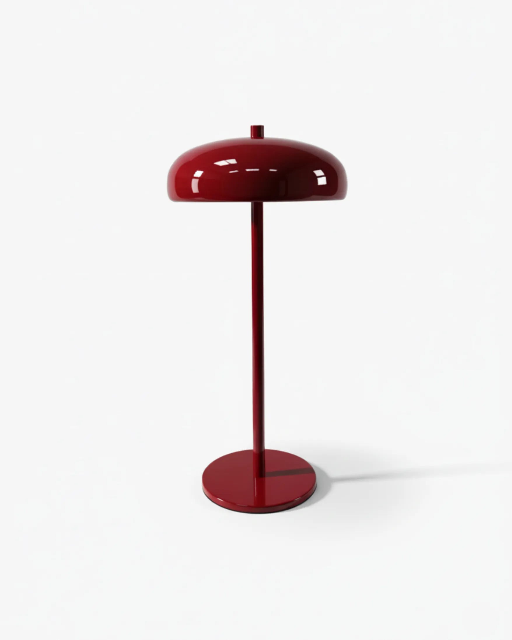 Lampe de table sans fil NARI coloris rouge, finition dôme tactile
