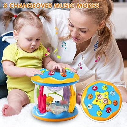 Carrousel musical lumineux pour bébé en situation de jeu
