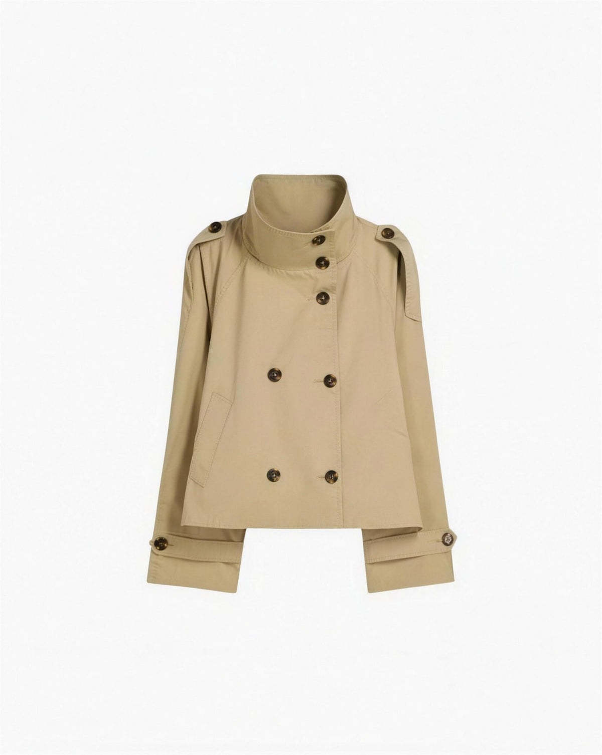 Blazer femme trench-fit kaki