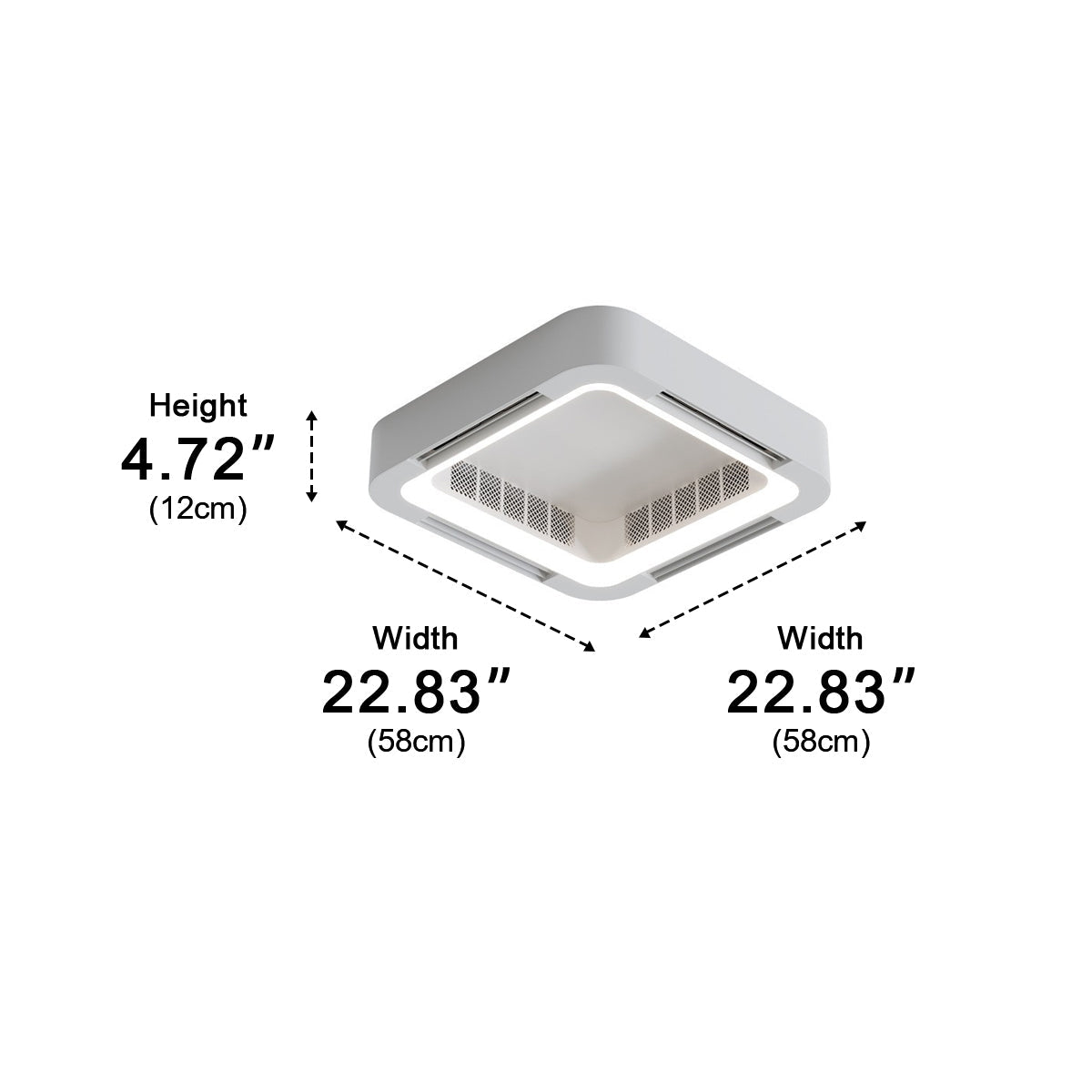 Plafonnier LED Design Sans Pales