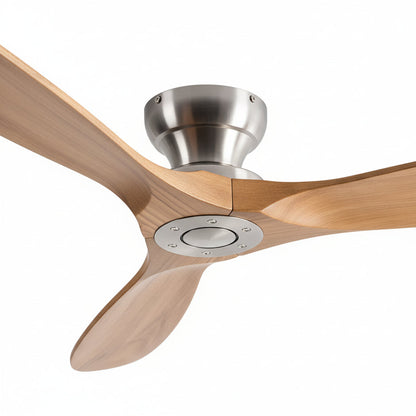 Ventilateur de Plafond Bois Massif & LED