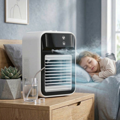 Ventilateur Brumisateur Rechargeable Double Spray Nano