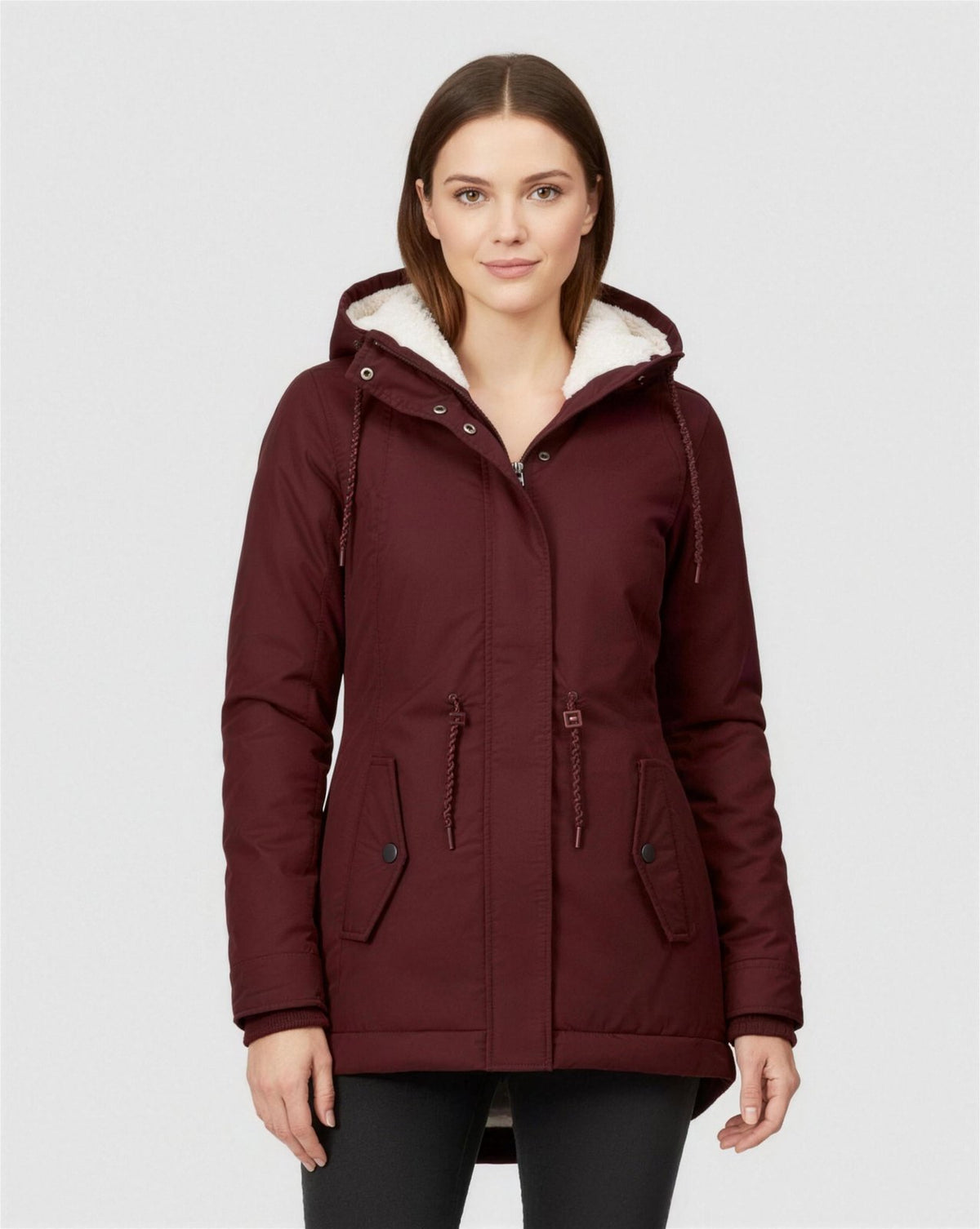 Manteau hiver femme rouge