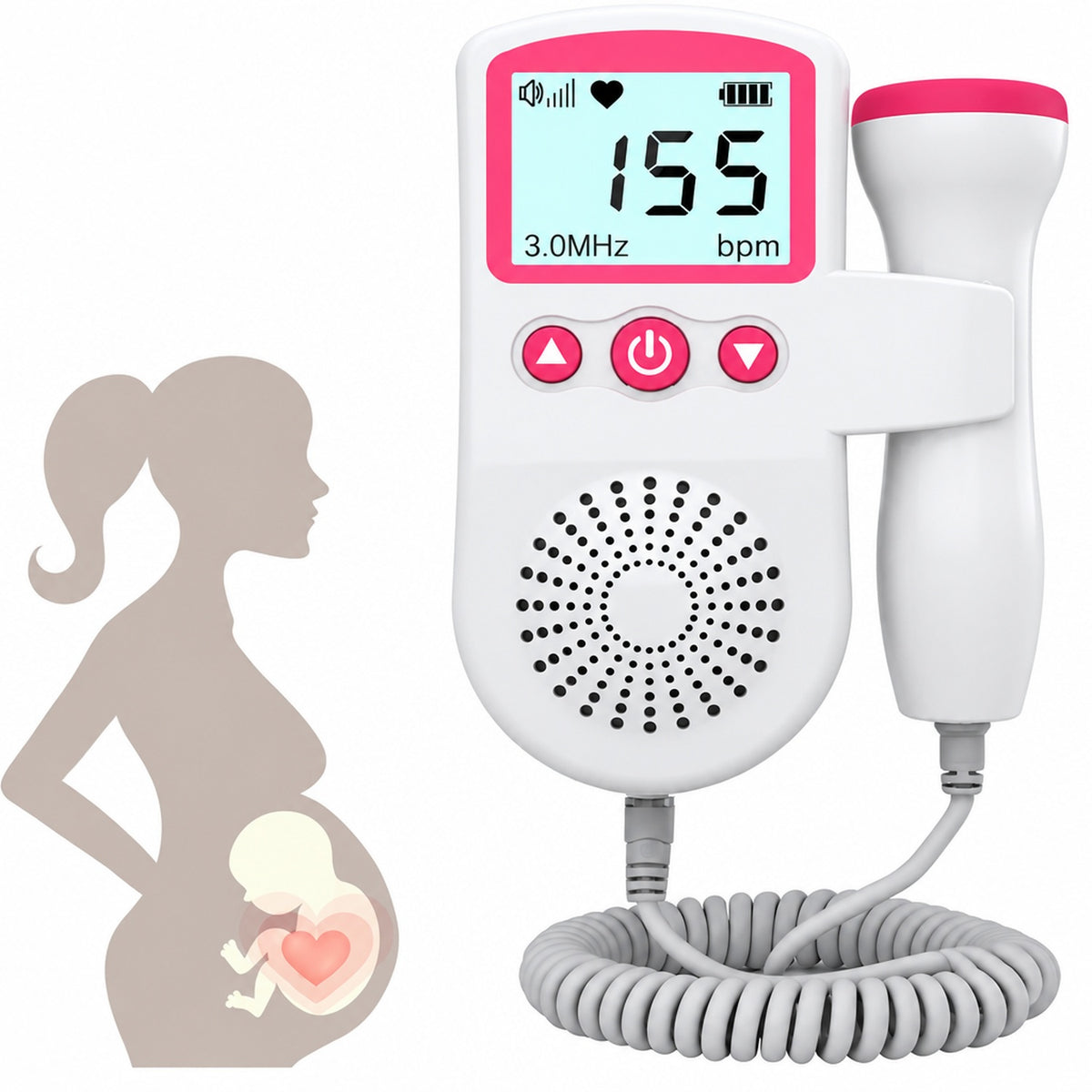 Moniteur d'écoute des battements de cœur bébé - vue produit