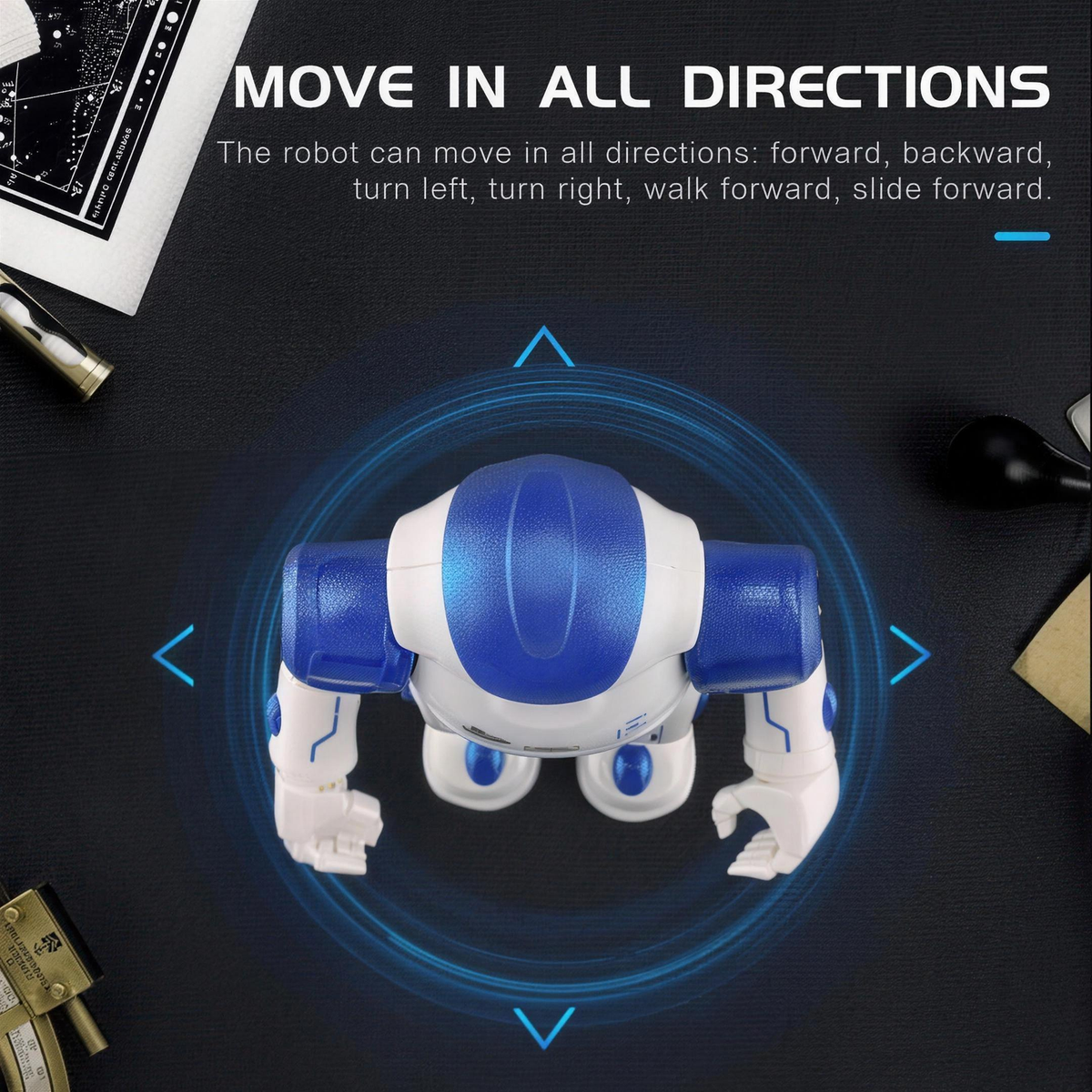 Robot interactif NovaBot accompagné de sa télécommande