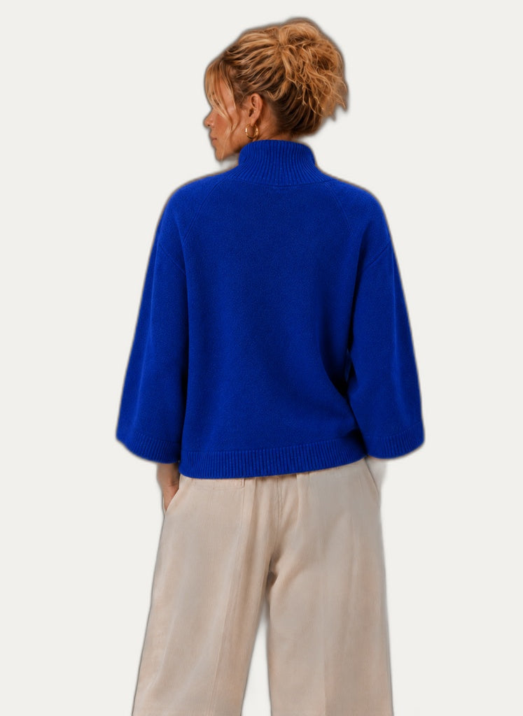 Pullover femme, zoom sur le tricot épais