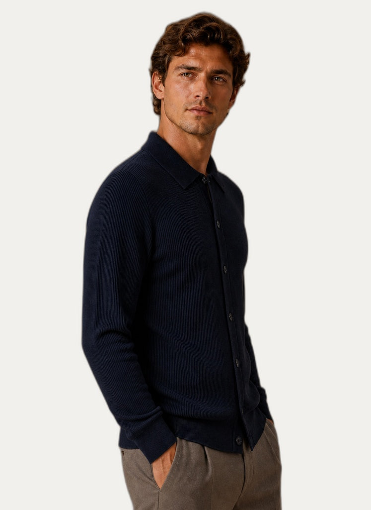 Cardigan pour Homme - Fermeture à Boutons et Col V