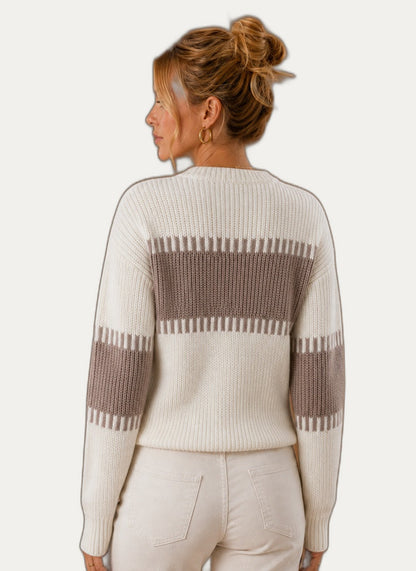 Pullover femme blanc, vue de dos