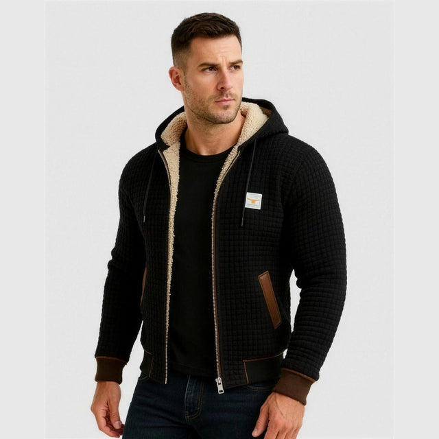 Veste Matelassée Homme Capuche Sherpa