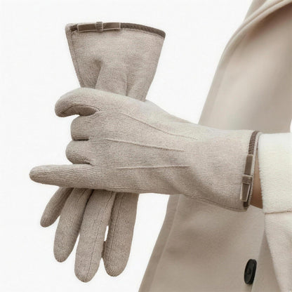 Gants femme en maille douce type cachemire, vue d'ensemble des coloris disponibles