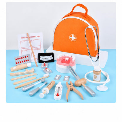 Coffret docteur et dentiste pour enfants, accessoires du set Docteur Orange