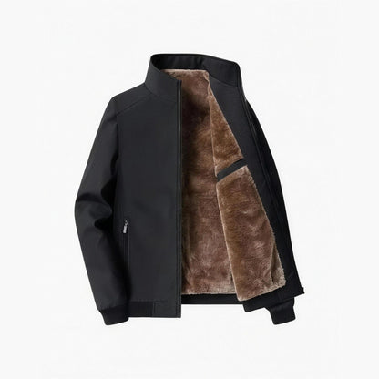 Veste homme en velours côtelé beige, vue de face