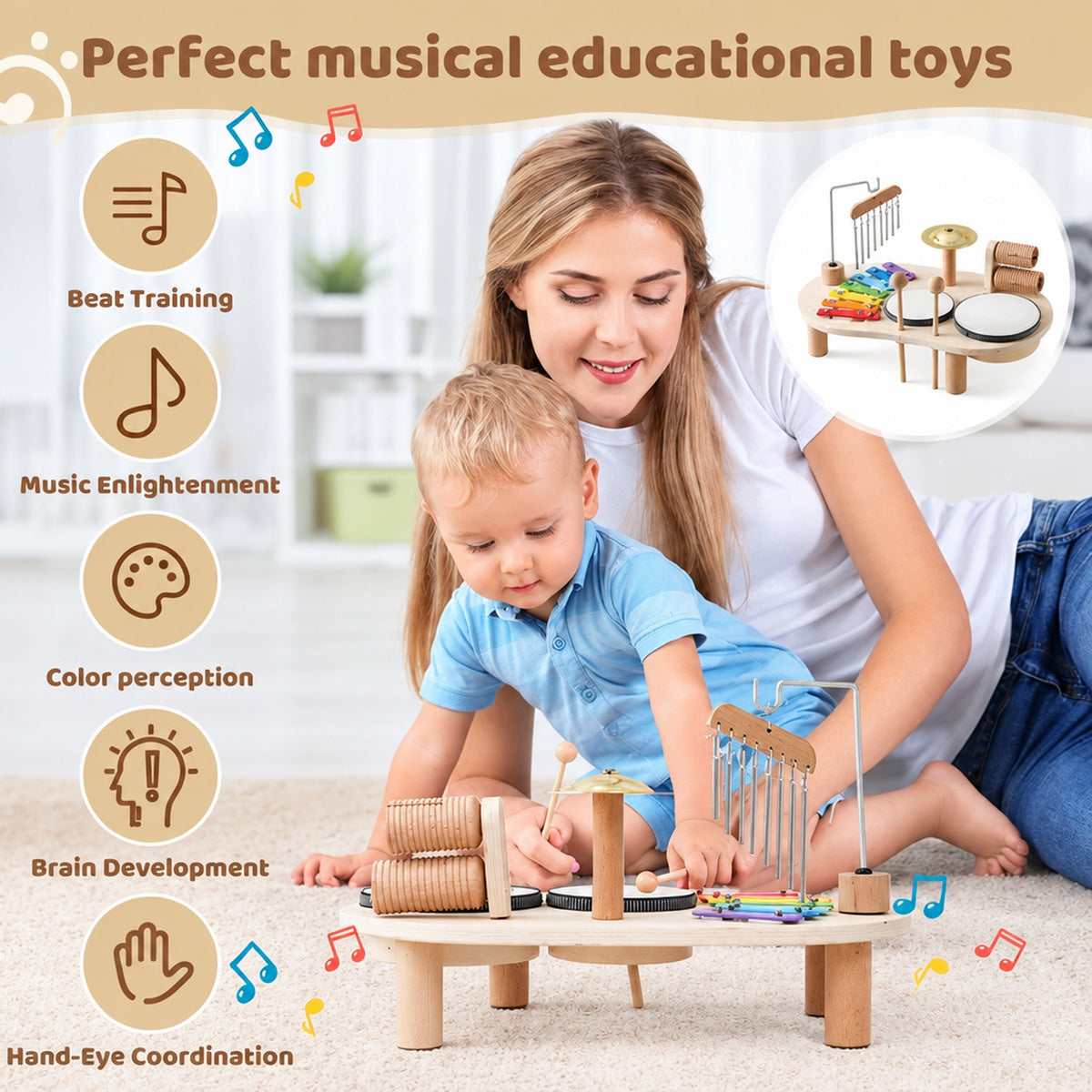 Les bienfaits de ce jouet musical éducatif