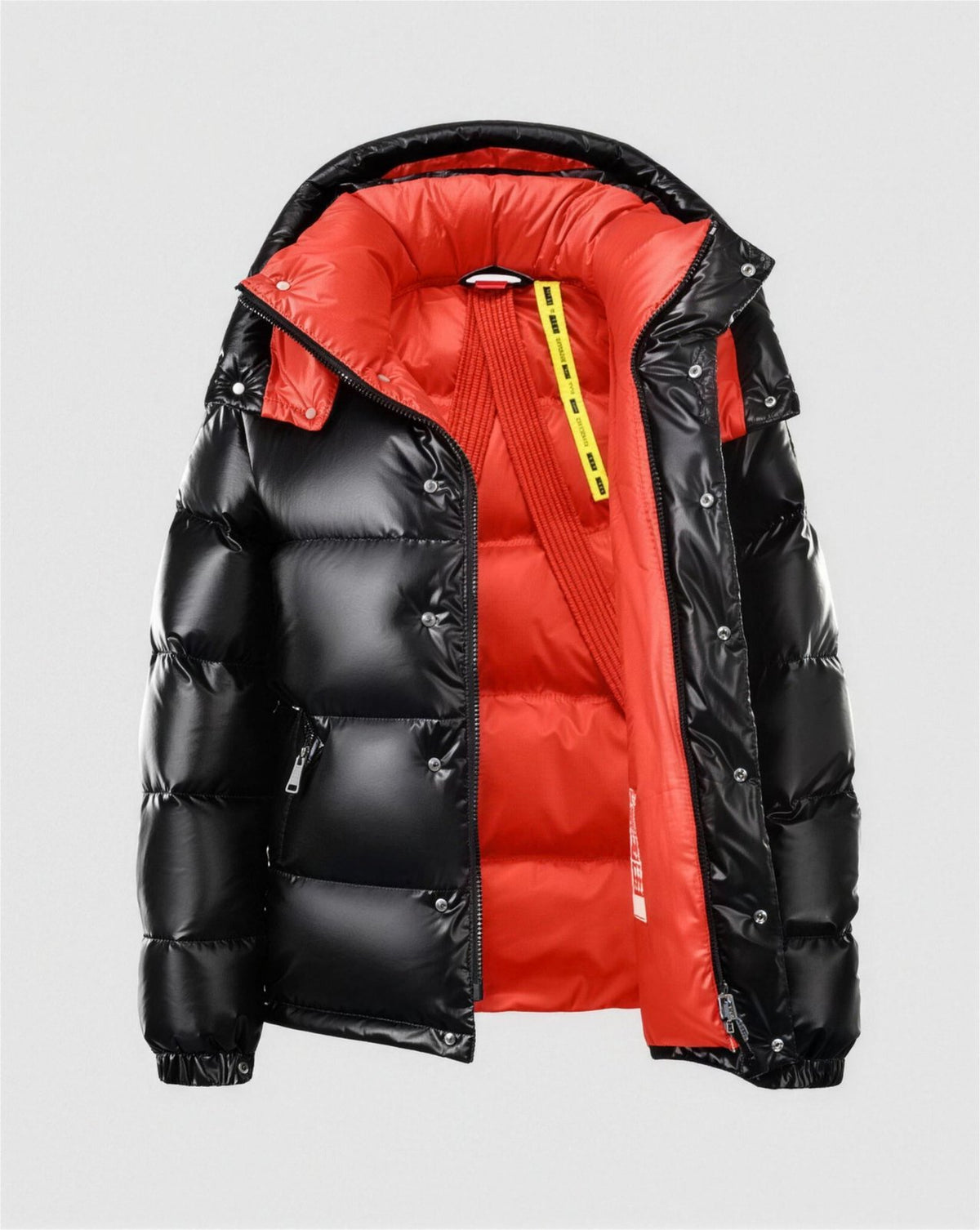Doudoune homme capuche rouge