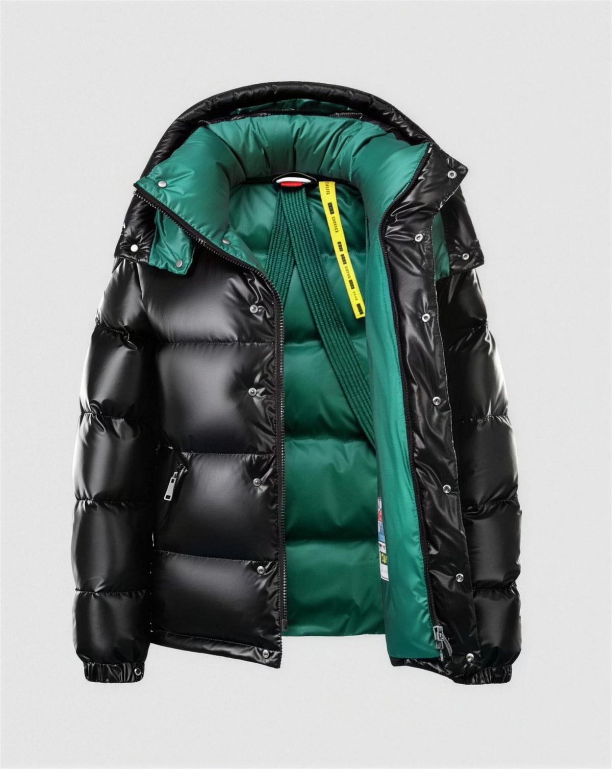 Doudoune homme capuche vert