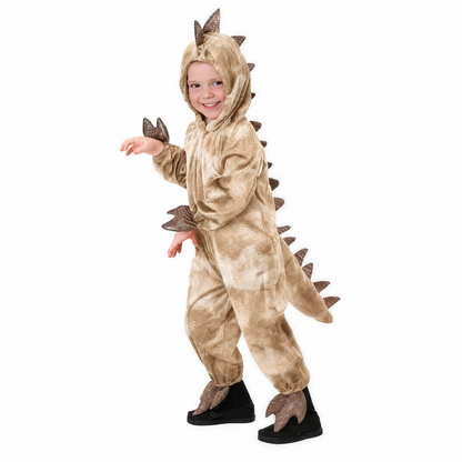 Costume de dinosaure pour enfants, coloris beige