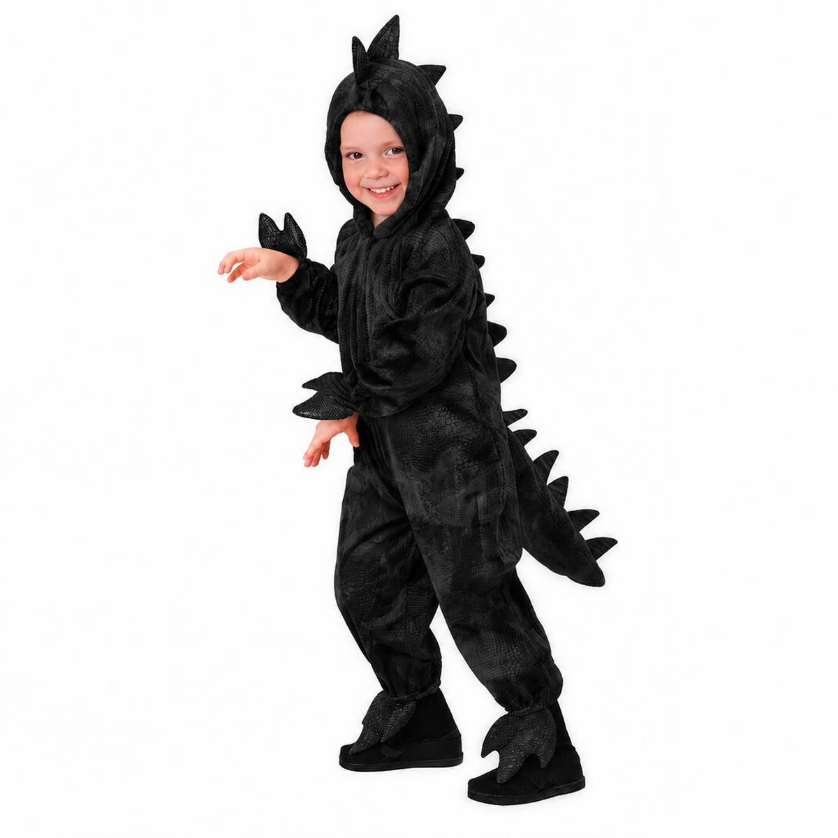 Costume de dinosaure pour enfants, coloris noir
