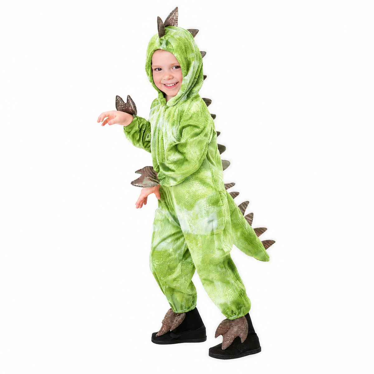 Costume de dinosaure pour enfants, coloris vert clair