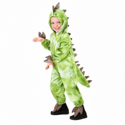 Costume de dinosaure pour enfants, coloris vert clair