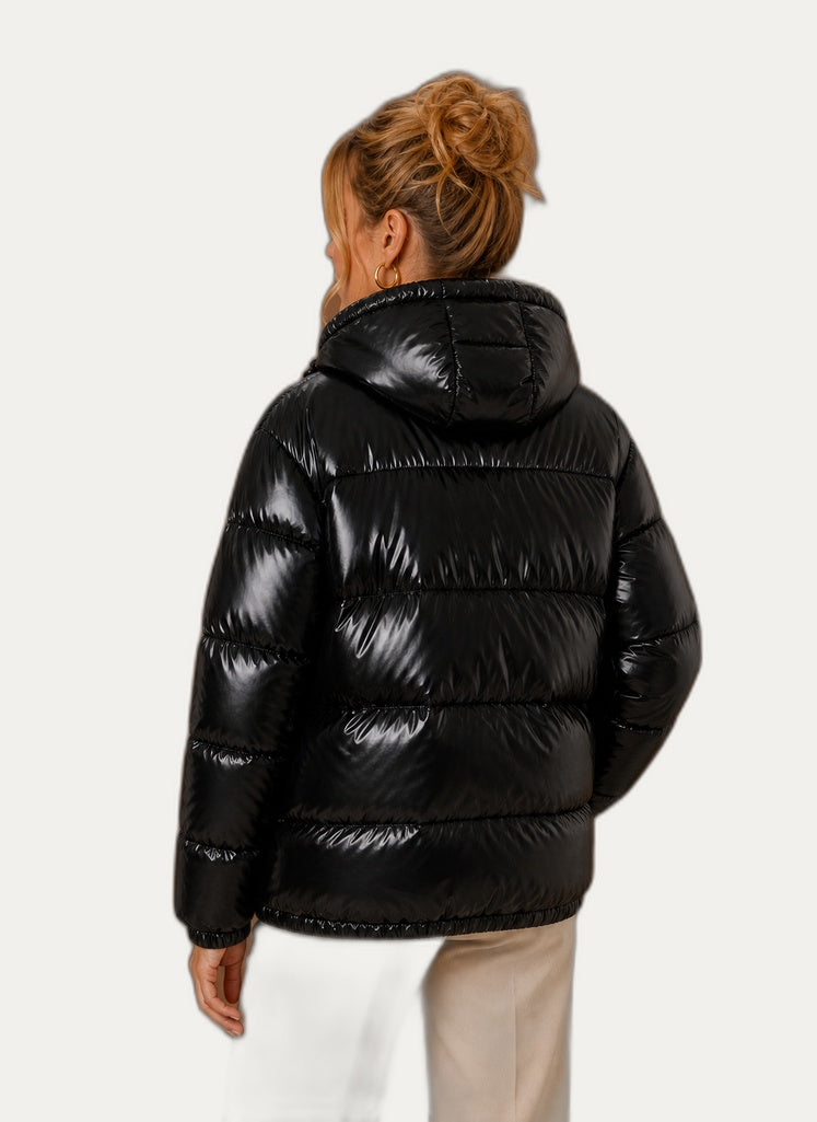 Veste hivernale gonflable femme, vue de dos