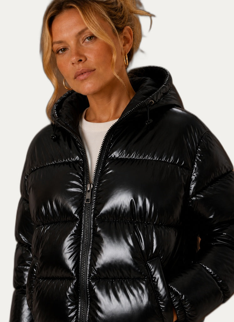 Veste hivernale gonflable femme coloris vert